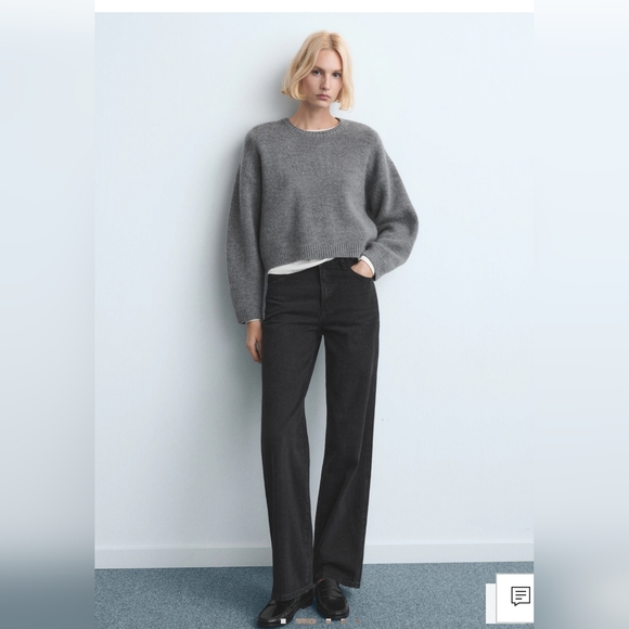 NWT Mango Danila Wide Leg High Rise Jean Size 8 EU40 - Picture 2 of 16